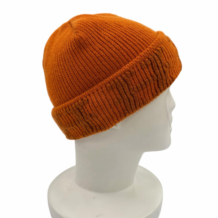 Excellent HERMES Knit cap Orange cashmere Women