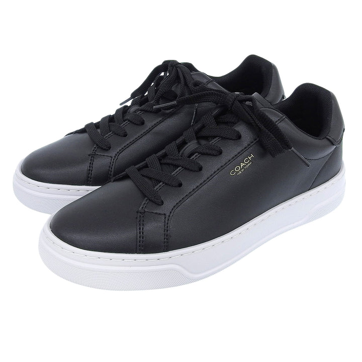 Pristine COACH Other shoes HIGH LINE LTR SNK black leather mens CX120