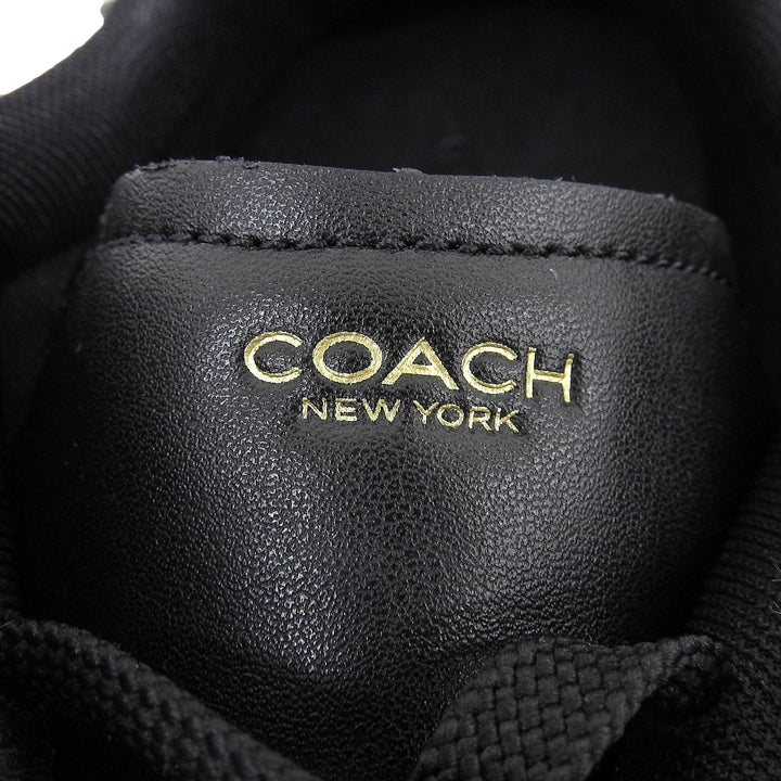Pristine COACH Other shoes HIGH LINE LTR SNK black leather mens CX120