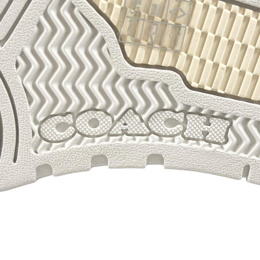 Pristine COACH sneakers SOHO Soho C logo grooved sole white leather Women CCN65