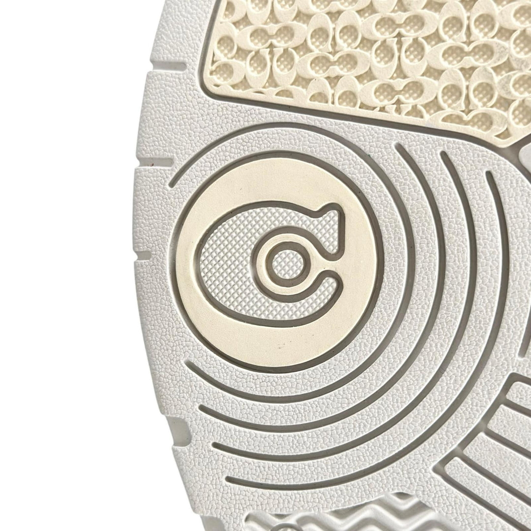 Pristine COACH sneakers SOHO Soho C logo grooved sole white leather Women CCN65