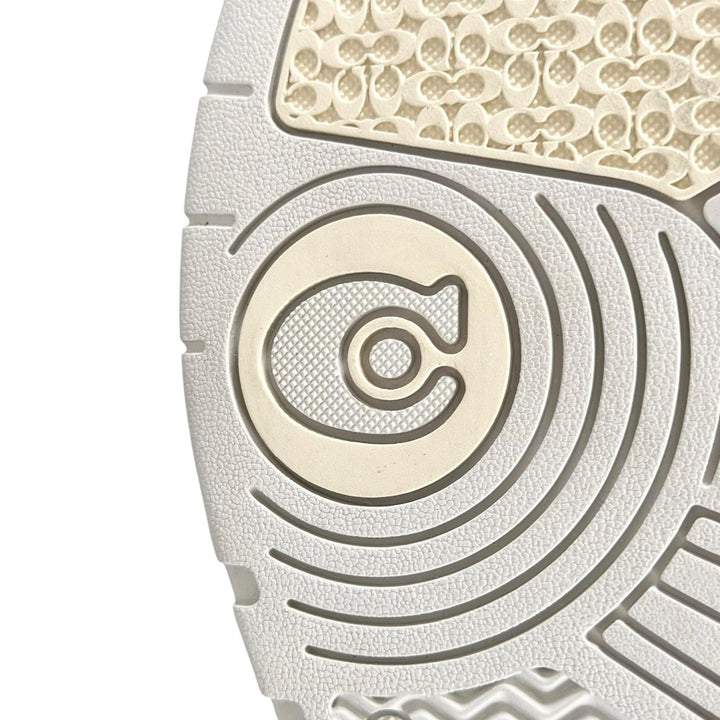 Pristine COACH sneakers SOHO Soho C logo grooved sole white leather Women CCN65