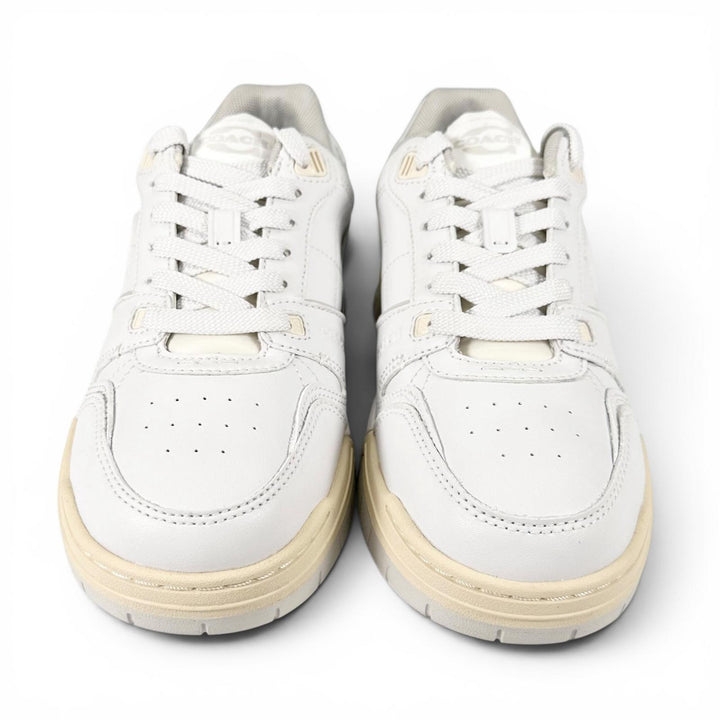 Pristine COACH sneakers SOHO Soho C logo grooved sole white leather Women CCN65