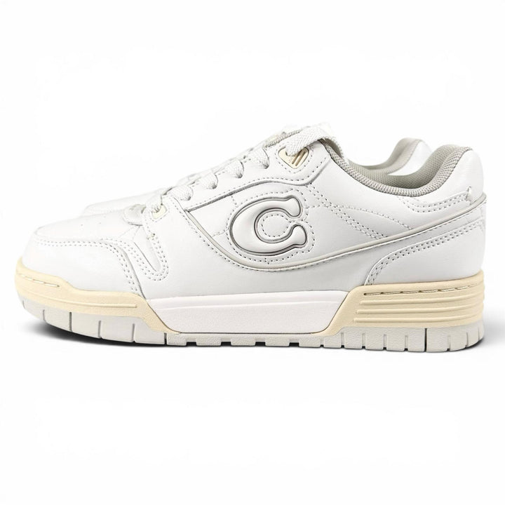 Pristine COACH sneakers SOHO Soho C logo grooved sole white leather Women CCN65