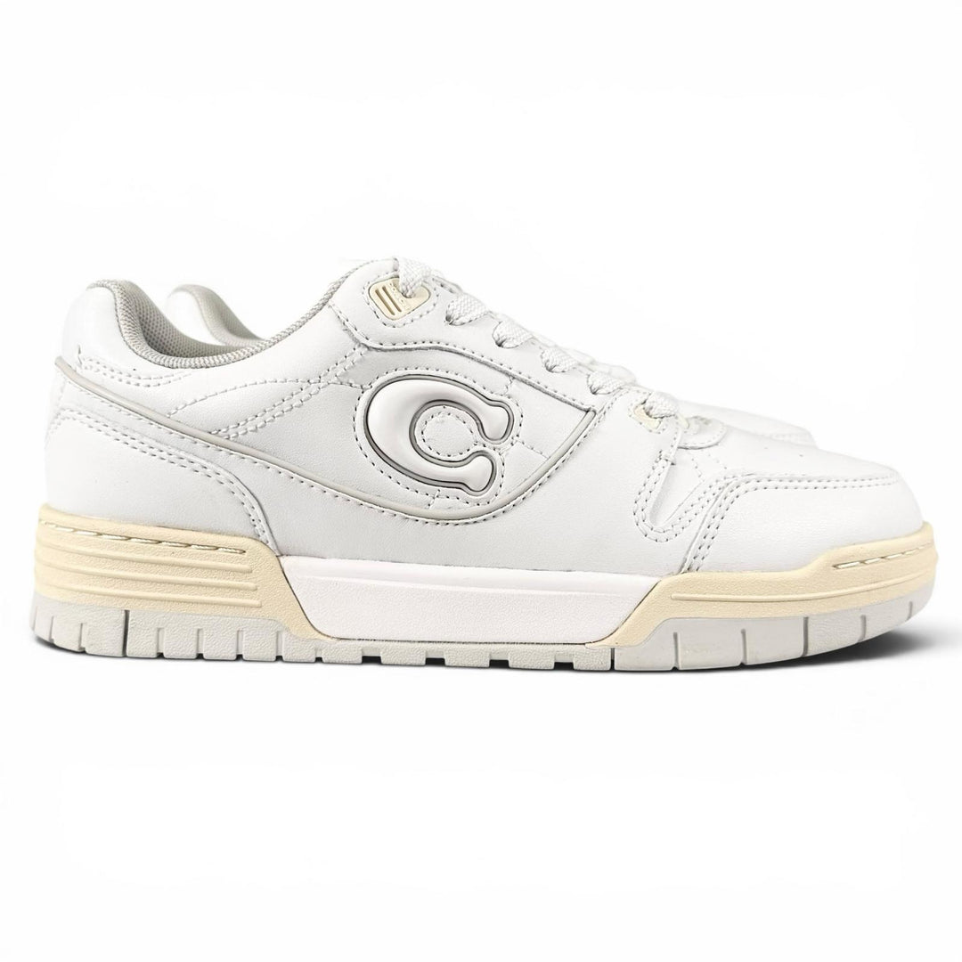 Pristine COACH sneakers SOHO Soho C logo grooved sole white leather Women CCN65