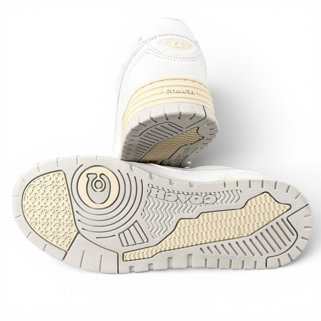 Pristine COACH sneakers SOHO Soho C logo grooved sole white leather Women CCN65
