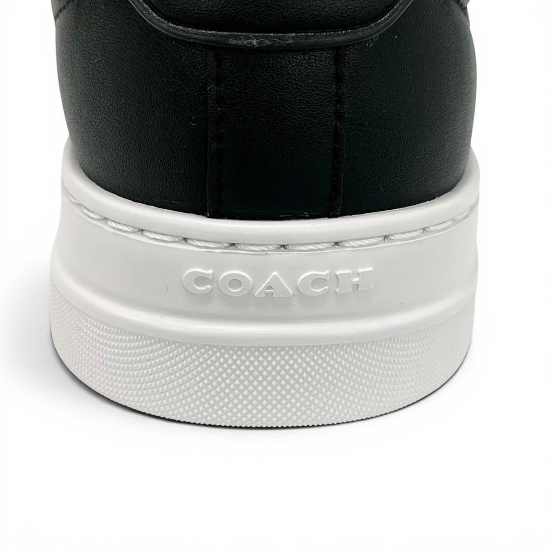 Pristine COACH Low cut sneakers High Line Sneakers black leather mens 9 CX120