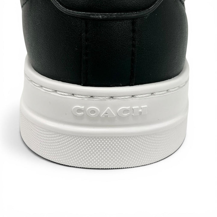 Pristine COACH Low cut sneakers High Line Sneakers black leather mens 9 CX120