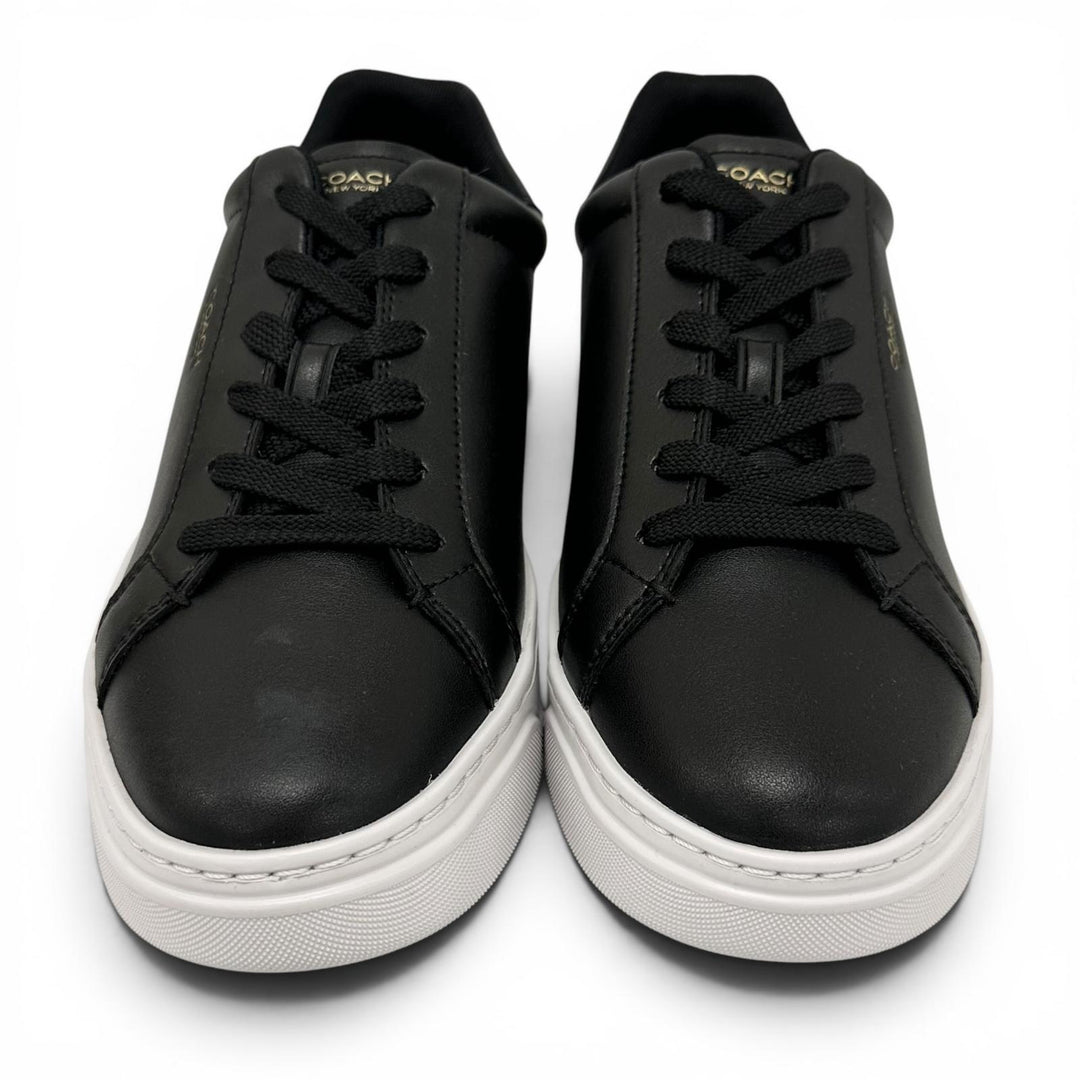Pristine COACH Low cut sneakers High Line Sneakers black leather mens 9 CX120