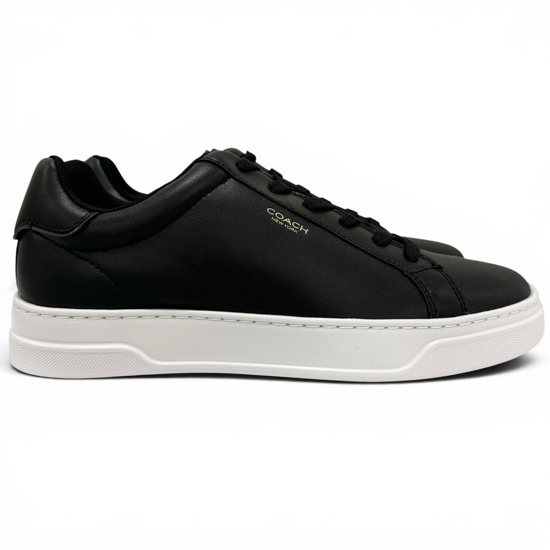 Pristine COACH Low cut sneakers High Line Sneakers black leather mens 9 CX120
