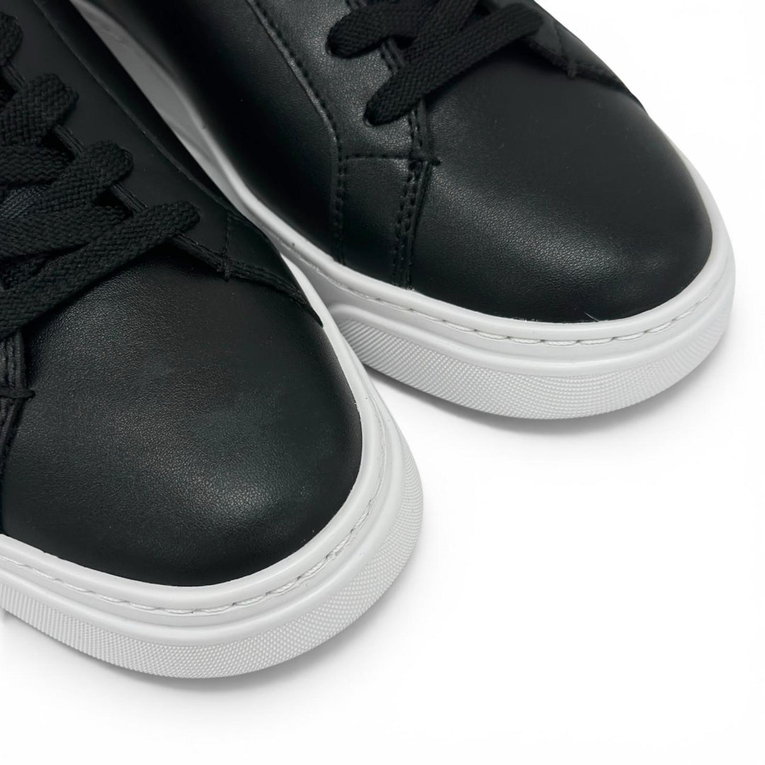 Pristine COACH Low cut sneakers High Line Sneakers black leather mens 9 CX120