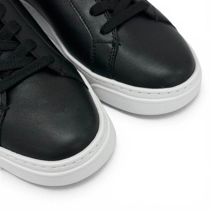 Pristine COACH Low cut sneakers High Line Sneakers black leather mens 9 CX120