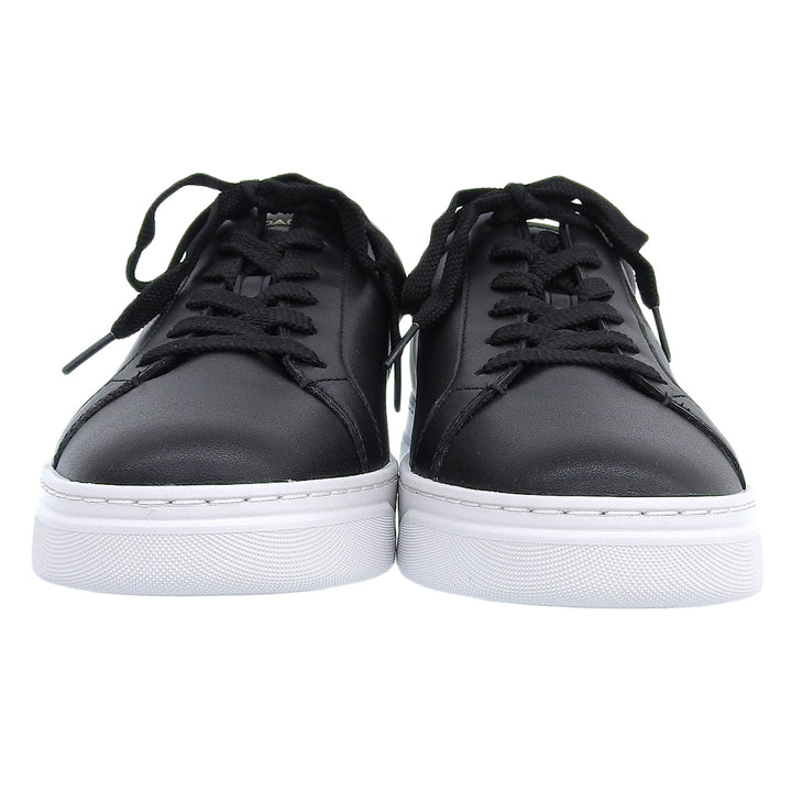 Pristine COACH sneakers High-line sneakers Lace up black leather mens 9 CX120