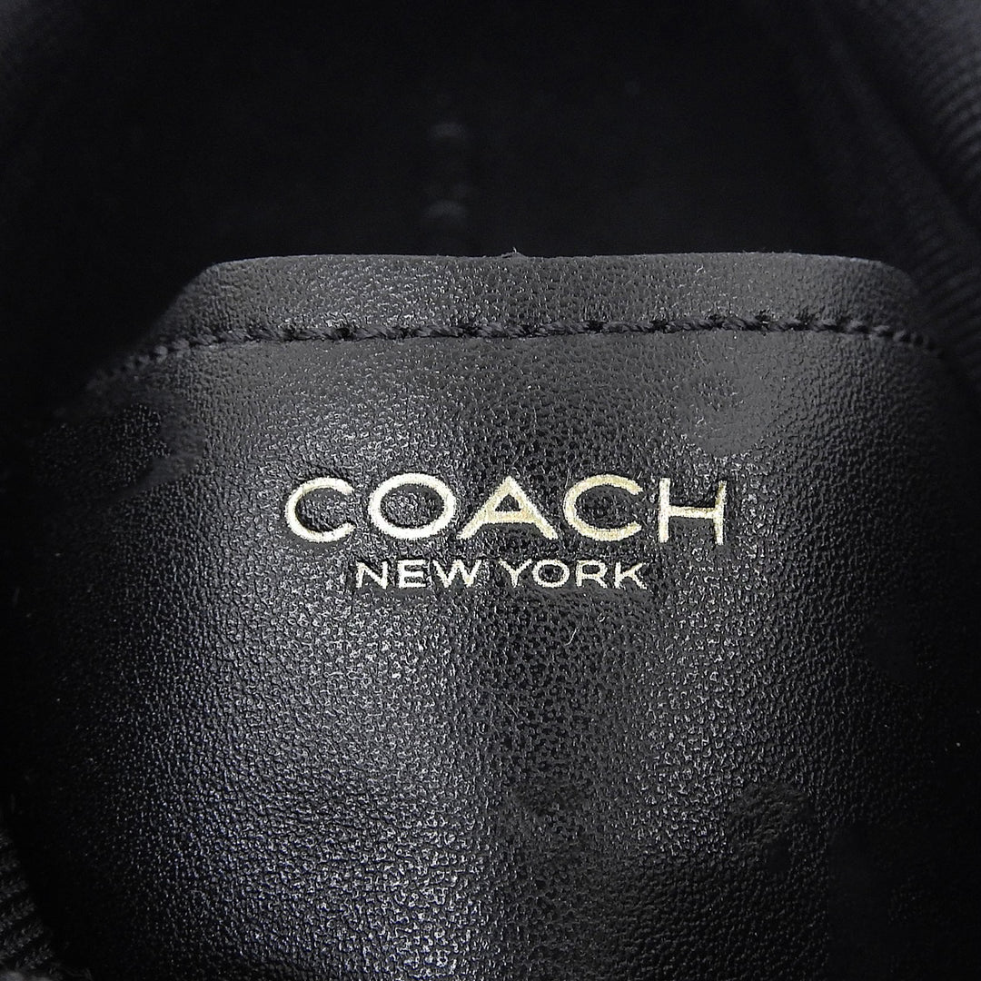 Pristine COACH sneakers High-line sneakers Lace up black leather mens 9 CX120