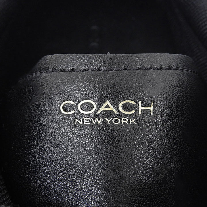 Pristine COACH sneakers High-line sneakers Lace up black leather mens 9 CX120