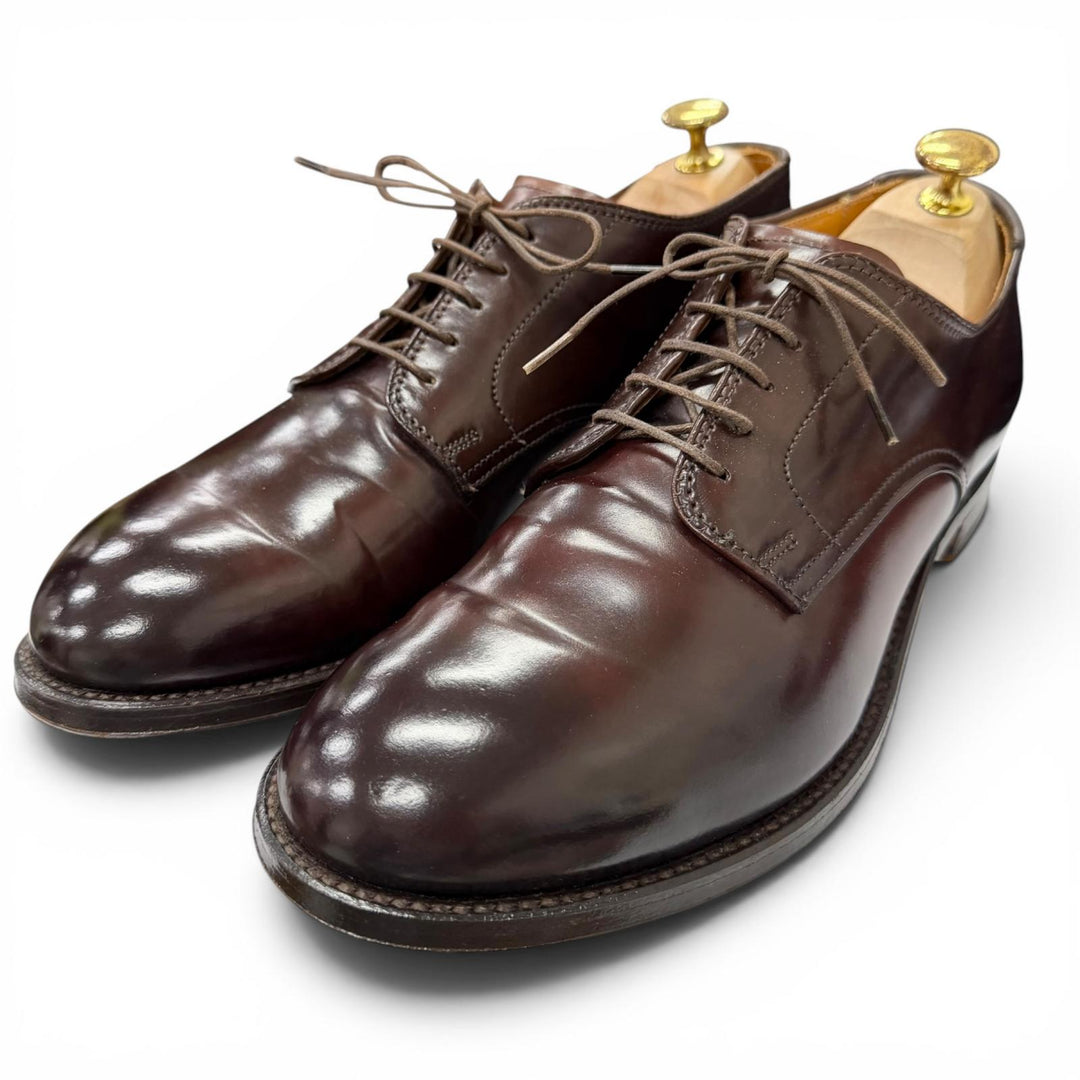 Excellent ALDEN Dress shoes Plane toe Burgundy Cordovan mens 7.5 5350