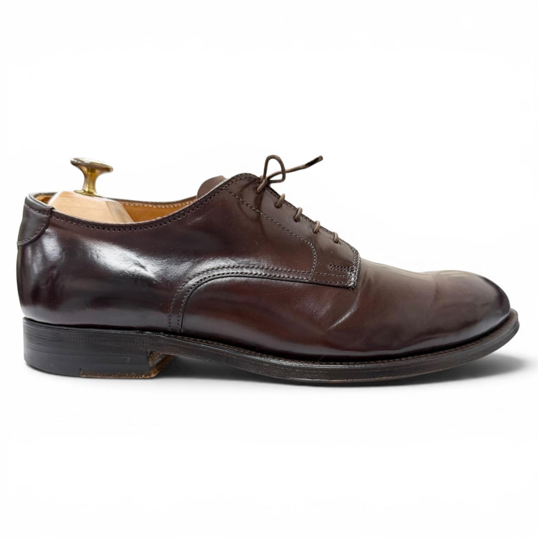 Excellent ALDEN Dress shoes Plane toe Burgundy Cordovan mens 7.5 5350