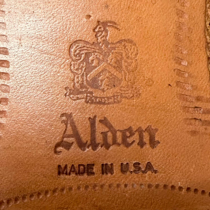 Excellent ALDEN Dress shoes Plane toe Burgundy Cordovan mens 7.5 5350