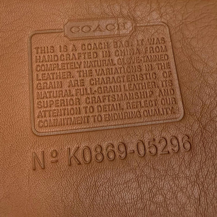 Excellent COACH Briefcase Brown Grain leather mens 5296