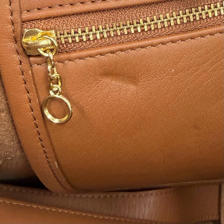Excellent COACH Briefcase Brown Grain leather mens 5296