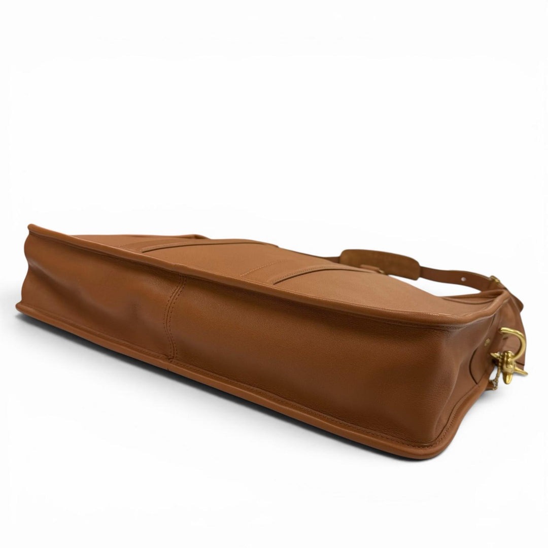 Excellent COACH Briefcase Brown Grain leather mens 5296
