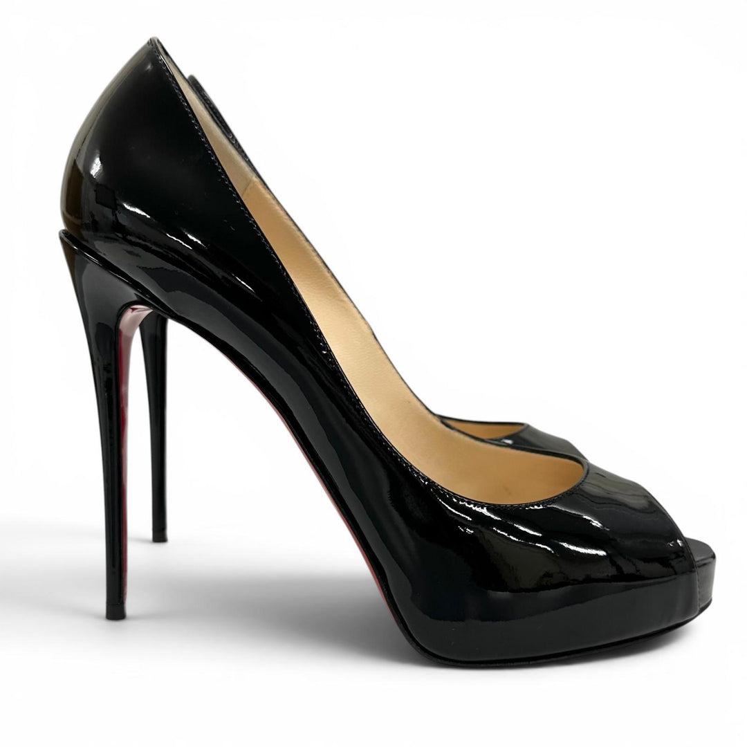 Great Christian Louboutin pumps NEW VERY PRIVE black Patent leather 38 1150600