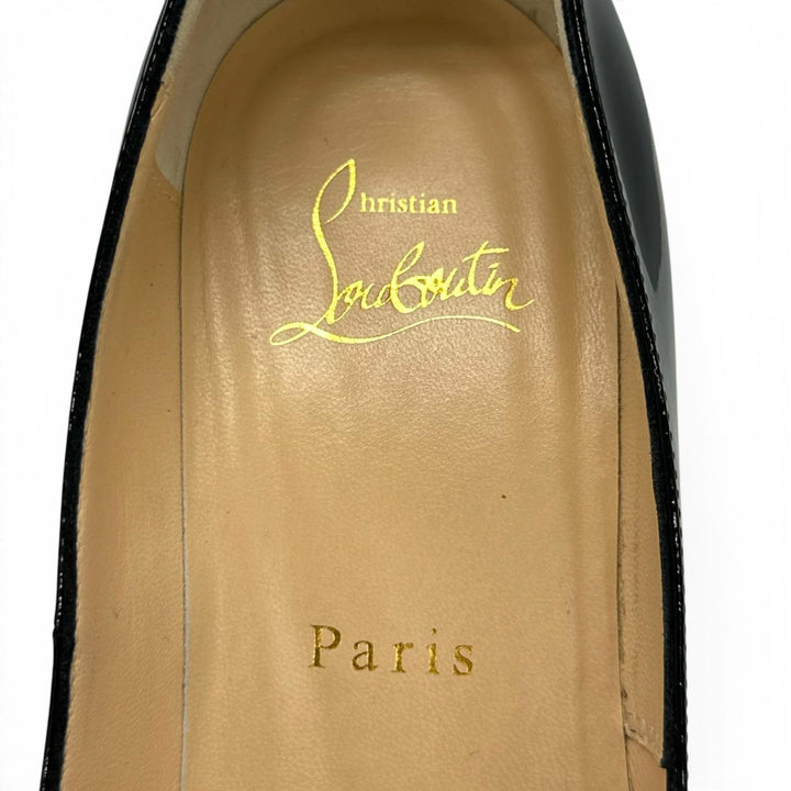 Great Christian Louboutin pumps NEW VERY PRIVE black Patent leather 38 1150600