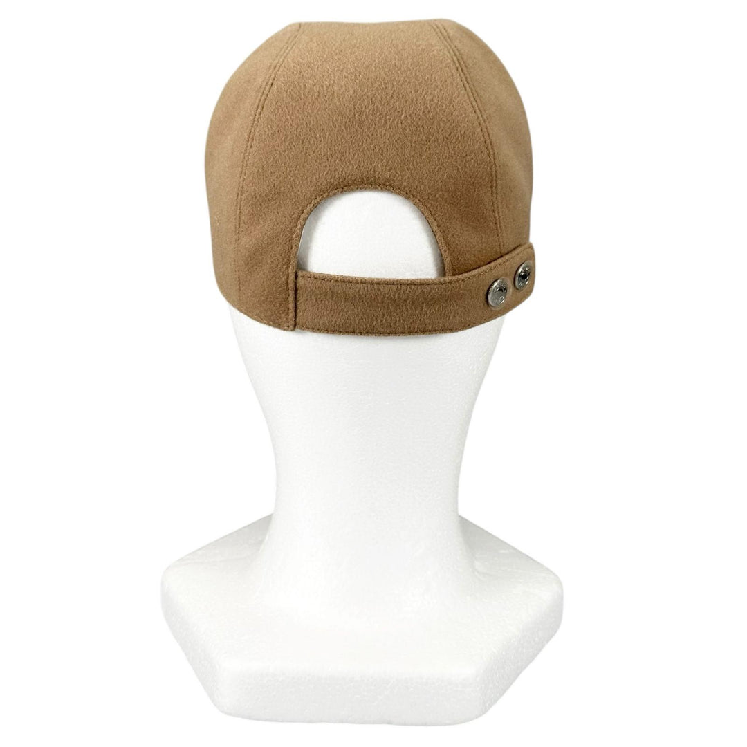 Excellent HERMES cap Davis Luckey Horseshoe Camel cashmere Women 57