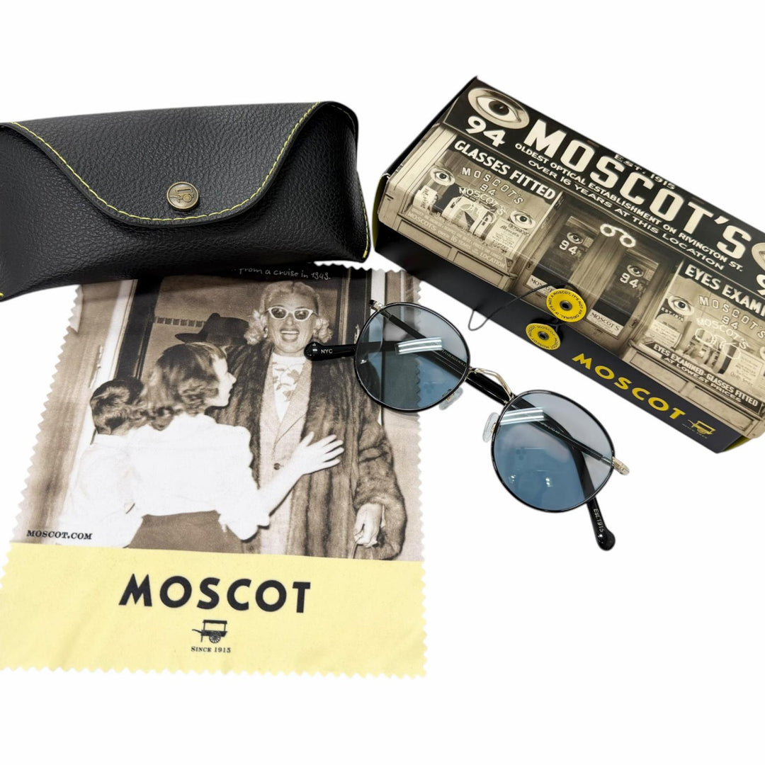 Great MOSCOT sunglasses ZEV Boston Frame black mens