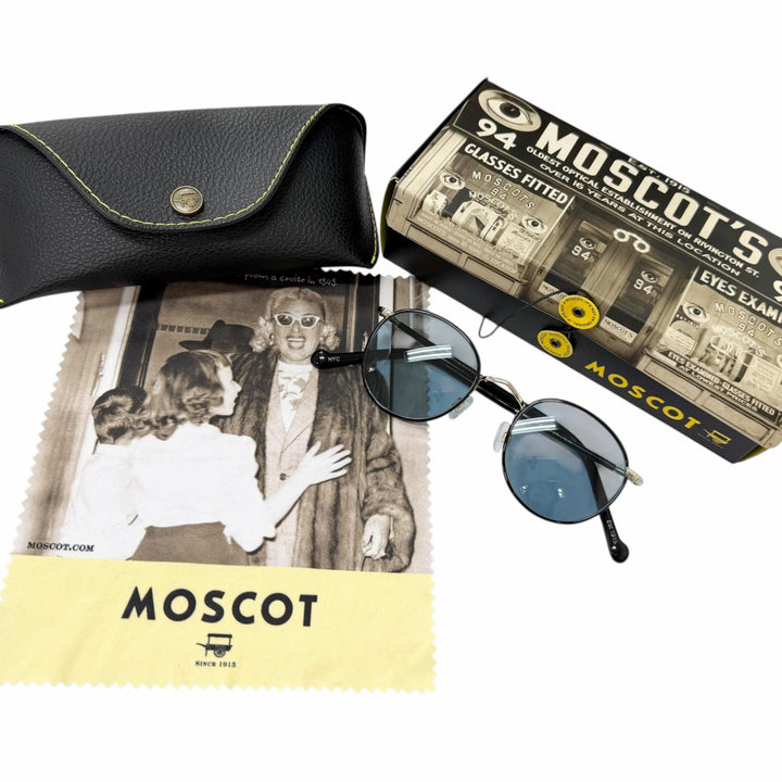 Great MOSCOT sunglasses ZEV Boston Frame black mens