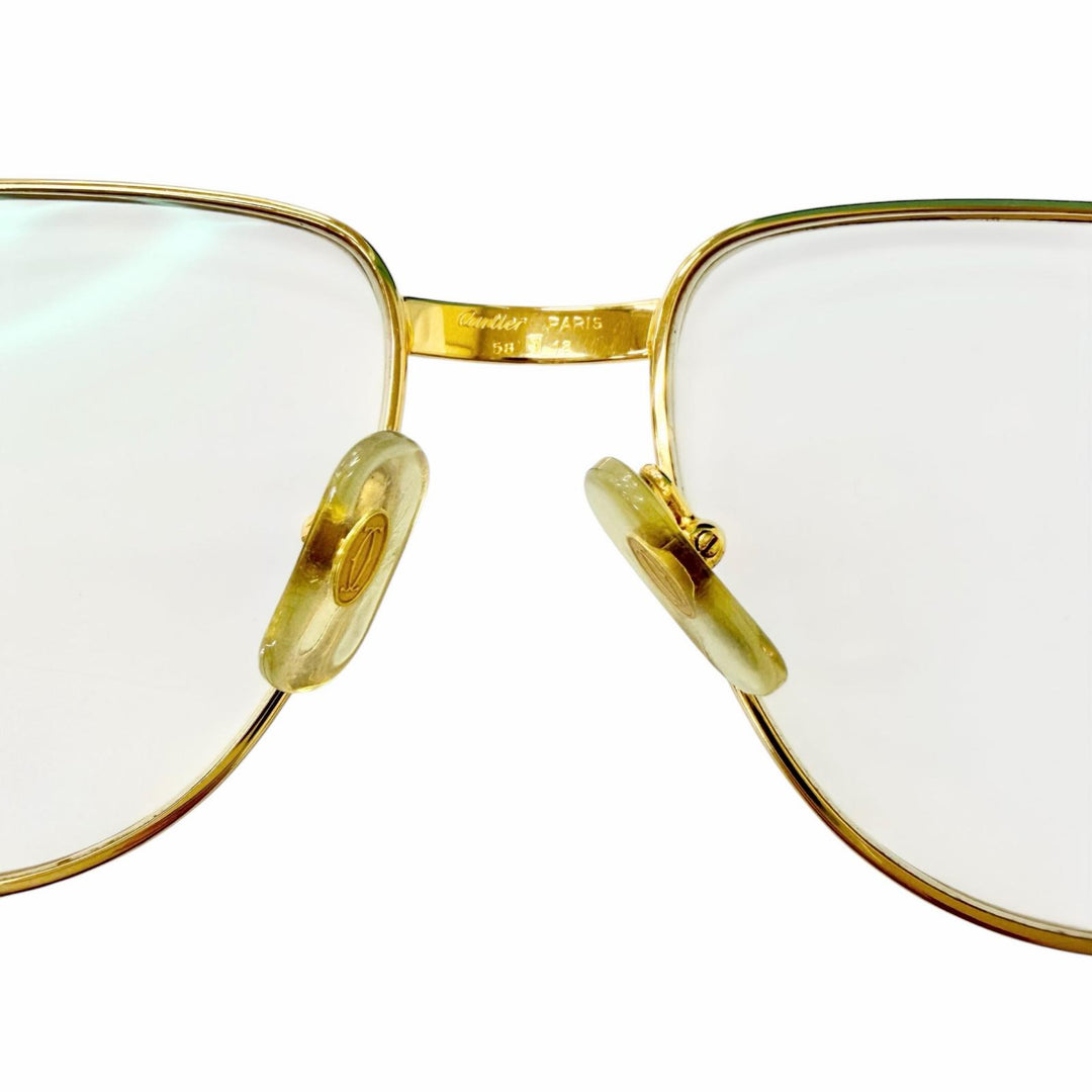 Great Cartier Glasses Trinity gold mens