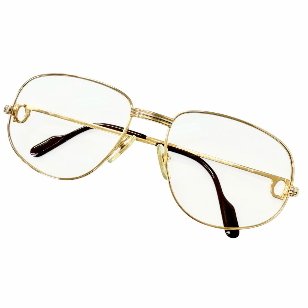 Great Cartier Glasses Trinity gold mens