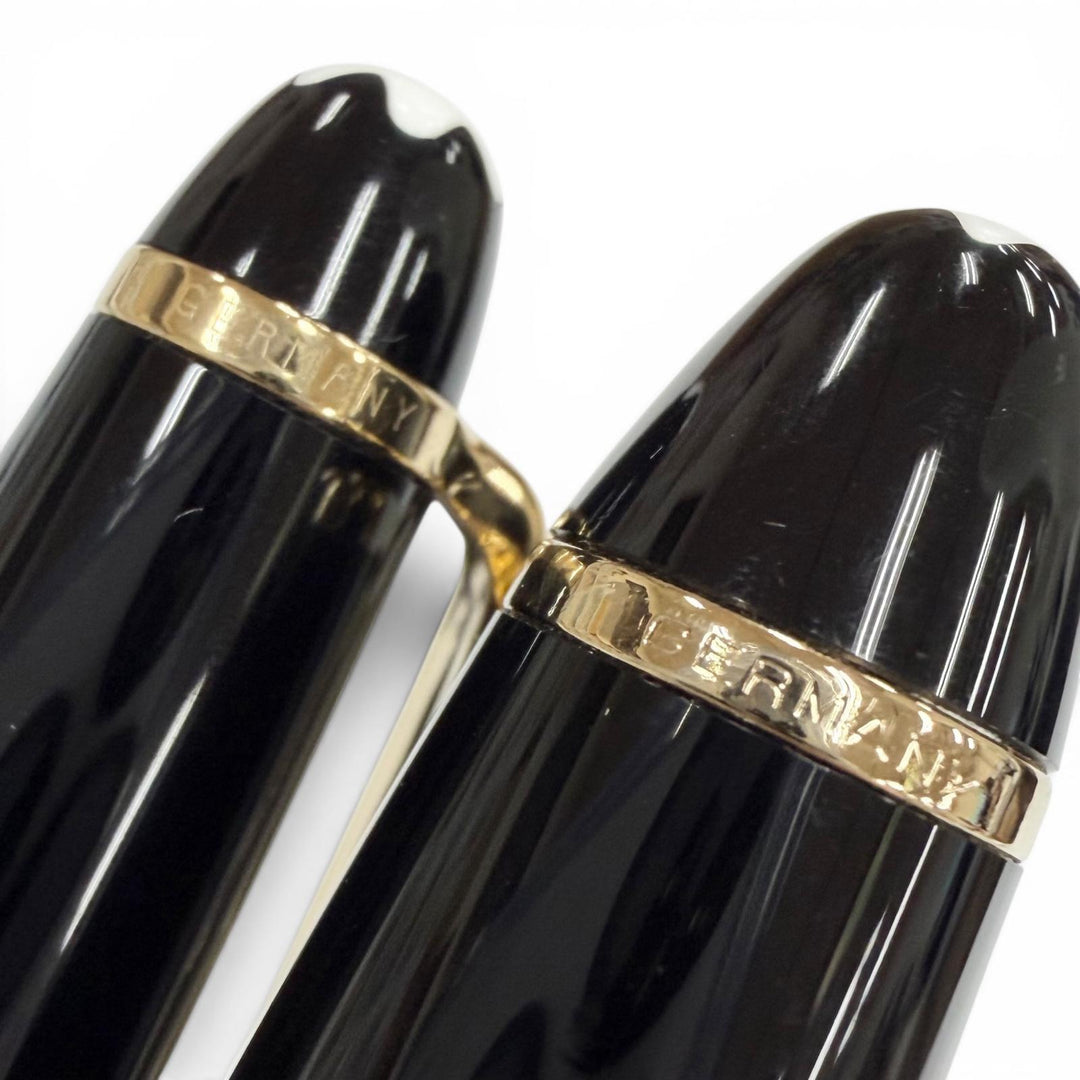 Excellent MONTBLANC fountain pen Meisterstück 146 Classic black 14K mens