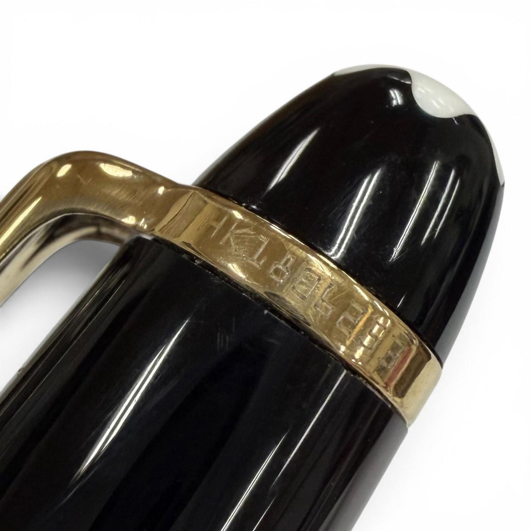 Excellent MONTBLANC fountain pen Meisterstück 146 Classic black 14K mens