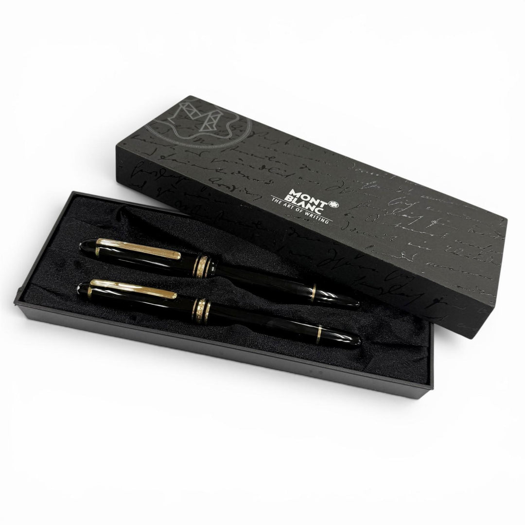 Excellent MONTBLANC fountain pen Meisterstück 146 Classic black 14K mens