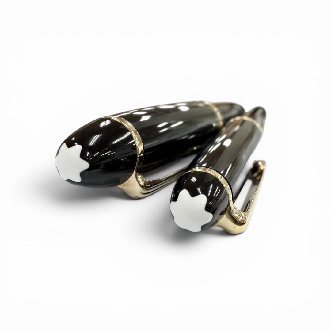 Excellent MONTBLANC fountain pen Meisterstück 146 Classic black 14K mens