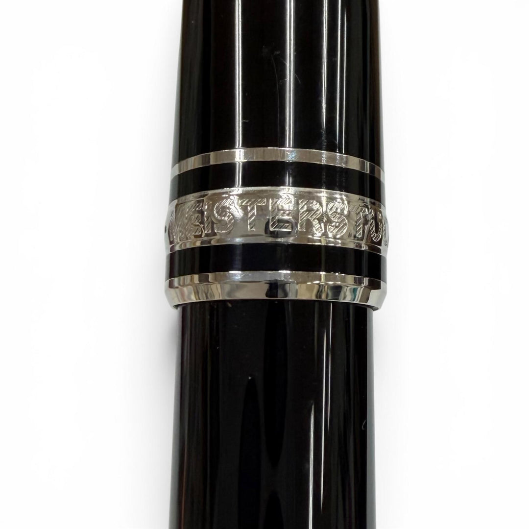Great MONTBLANC Ballpoint pen Meisterstück Platinum Line black mens