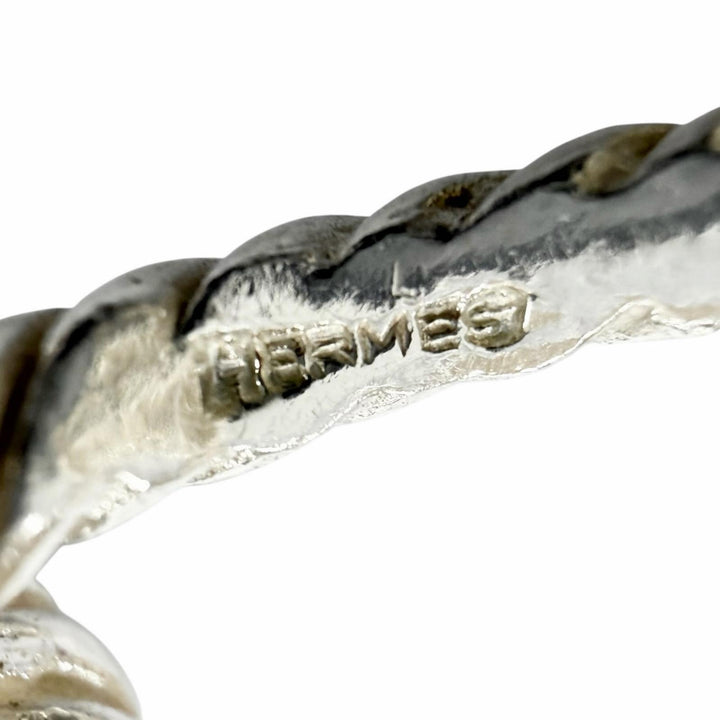 Great HERMES Cufflinks cufflinks Rope motif Silver 925 mens