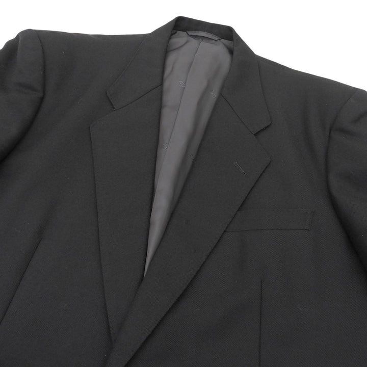 Great Christian Dior tailored jacket Monsieur era CD logo button black wool mens