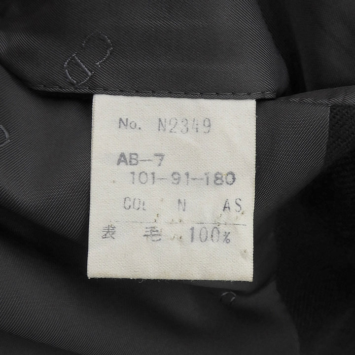 Great Christian Dior tailored jacket Monsieur era CD logo button black wool mens