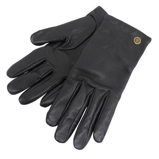 Great HERMES gloves Jump F Serie Button Horse Show Gloves black lambskin 7.5