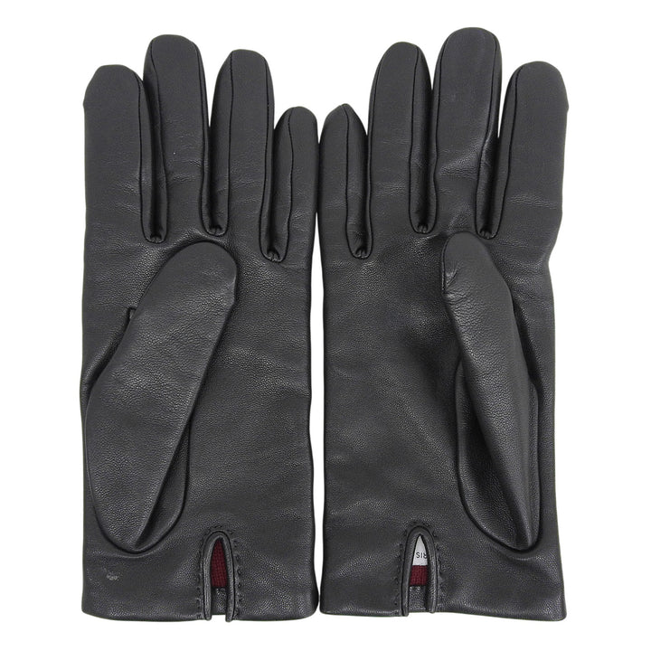 Great HERMES gloves Jump F Serie Button Horse Show Gloves black lambskin 7.5