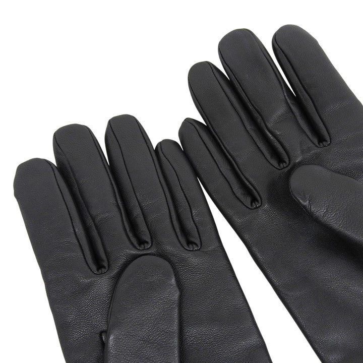 Great HERMES gloves Jump F Serie Button Horse Show Gloves black lambskin 7.5