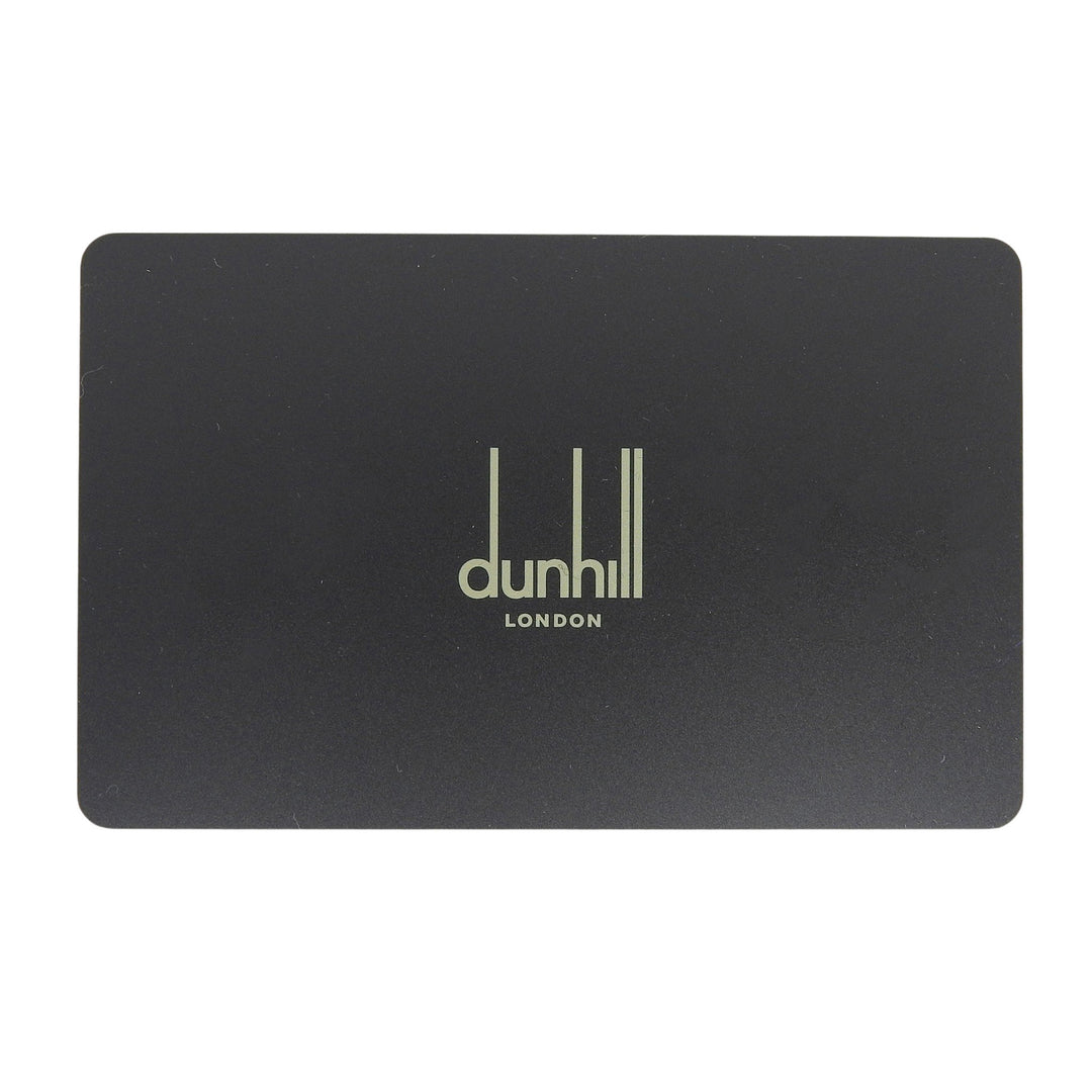 Pristine Dunhill Bifold Wallet Sahadhu Logo Metal Wallet Dark brown leather mens