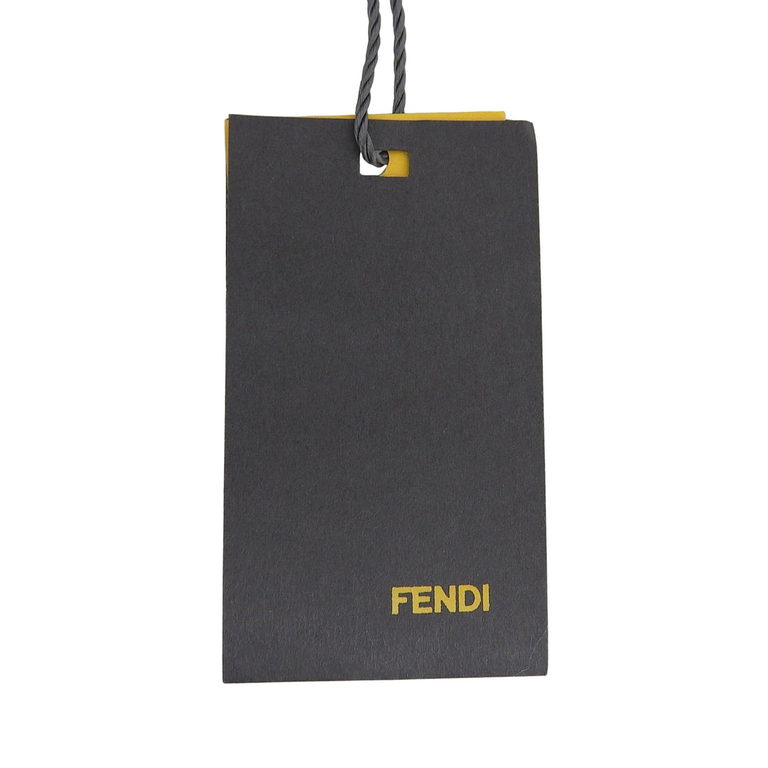 Pristine FENDI gloves Smartphone-compatible ZUCCA Pattern knit gloves Navy wool