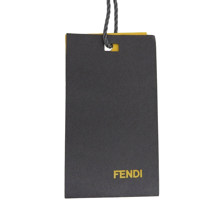 Pristine FENDI gloves Smartphone-compatible ZUCCA Pattern knit gloves Navy wool