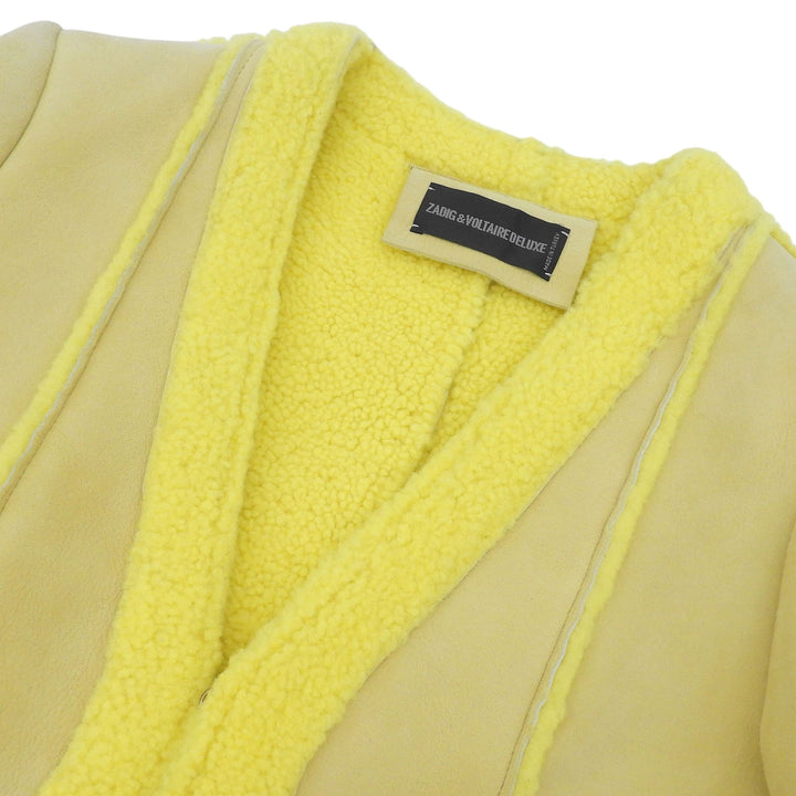 Pristine ZADIG＆VOLTAIRE DELUXE Mouton jacket No color yellow Sheep leather