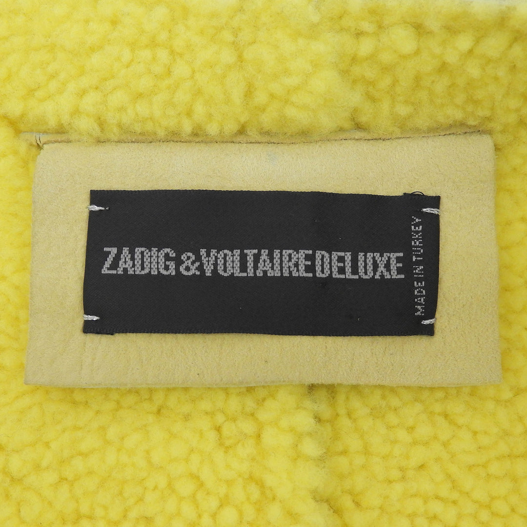 Pristine ZADIG＆VOLTAIRE DELUXE Mouton jacket No color yellow Sheep leather