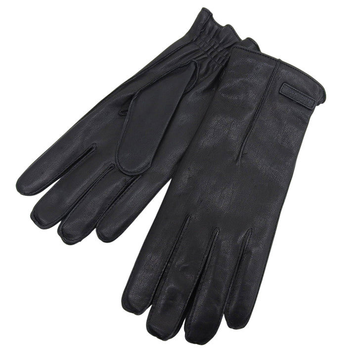 Great DOLCE&GABBANA gloves Leather Gloves black lambskin Leather mens 9