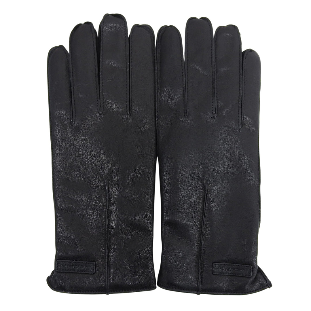 Great DOLCE&GABBANA gloves Leather Gloves black lambskin Leather mens 9